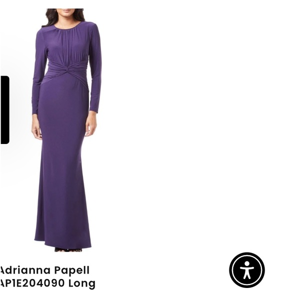 Adrianna Papell elegant long formal dress NWT size 10 - Picture 2 of 8